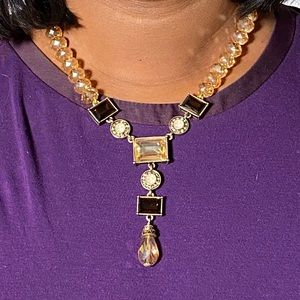 Art Deco Style Swarovski Crystal necklace